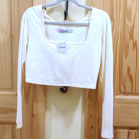 Free People 2 piece crop top and wide legged pants - Picture 4 of 5